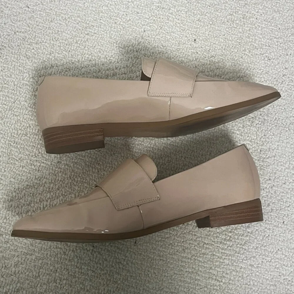 2/$30 Halogen Nude Patent Leather Loafers 8.5M